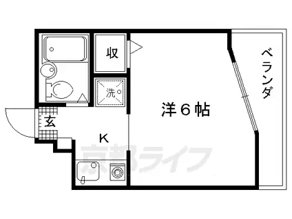 B&ホワイトM(1K/7階)の間取り写真