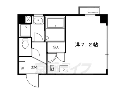 LAPRIMAVERA(ワンルーム/5階)の間取り写真