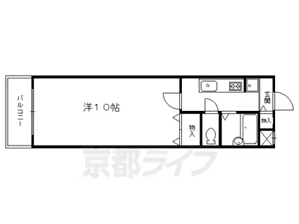 メゾンOKUMURA(1K/2階)の間取り写真