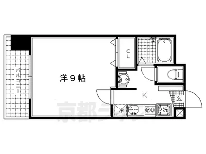 京阪電気鉄道鴨東線 出町柳駅 徒歩5分 10階建 築23年(1K/2階)の間取り写真