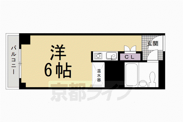 京都今出川レジデンス(1K/8階)の間取り写真