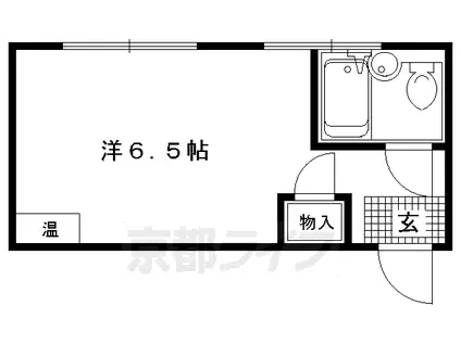 リンツ北野(ワンルーム/2階)の間取り写真