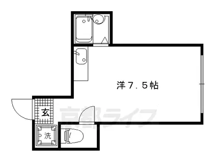 メゾンワイズ(ワンルーム/3階)の間取り写真
