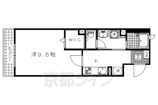 めぞん井筒(1K/2階)の間取り写真