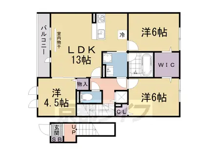 セジュール若葉台(3LDK/2階)の間取り写真