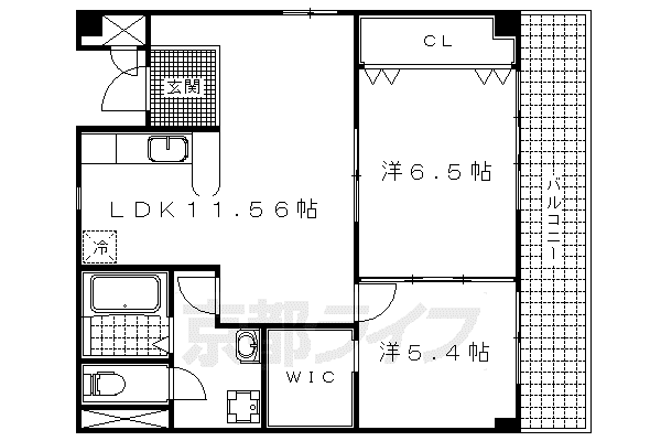 SUMIKA(2LDK/3階)の間取り写真
