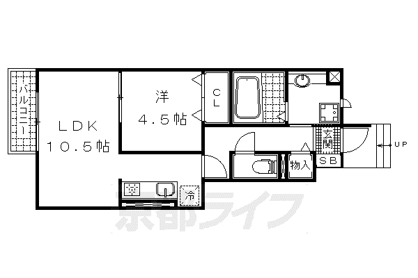 SAN DU WILL2(1LDK/1階)の間取り写真
