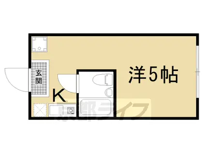 京阪電気鉄道京阪線 東福寺駅 徒歩2分 3階建 築8年(ワンルーム/3階)の間取り写真