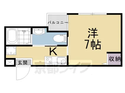 京阪電気鉄道京阪線 清水五条駅 徒歩8分 4階建 築11年(1K/2階)の間取り写真