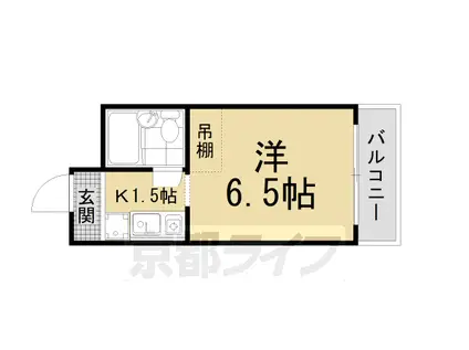 ブエナビスタ大津イースト(1K/3階)の間取り写真