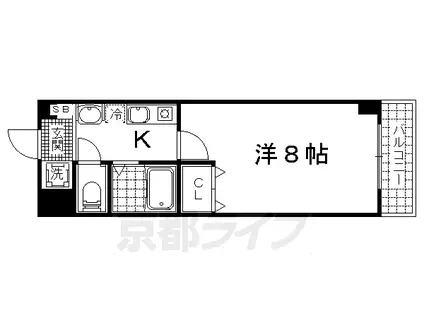 KULTON(1K/3階)の間取り写真