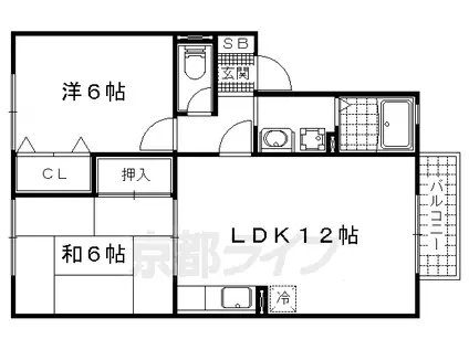 リアルコンフォート(2LDK/1階)の間取り写真