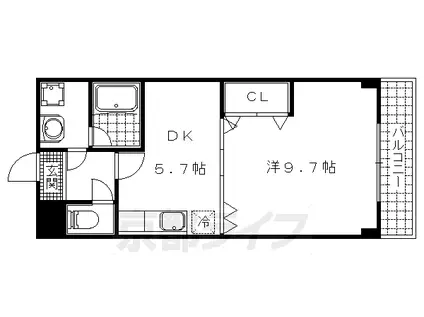 メゾンマツオ(1DK/3階)の間取り写真