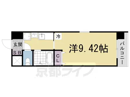 セトルはまおおつ(1K/6階)の間取り写真