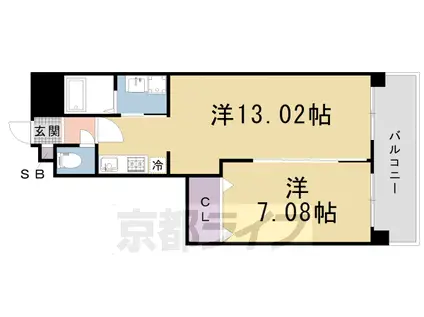 LAMAISONKURAMAGUCHI(1LDK/5階)の間取り写真