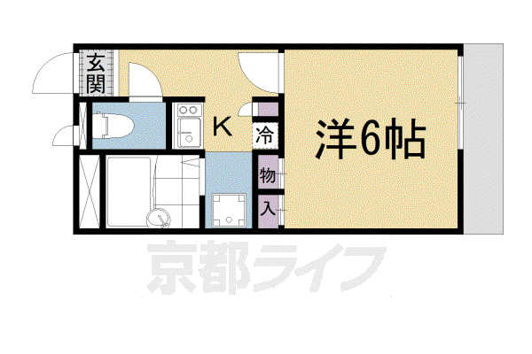 レオパレスオン ザ ヒル(1K/1階)の間取り写真