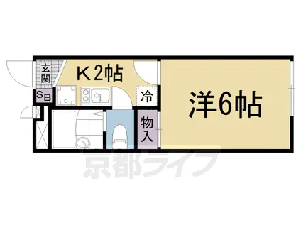 レオパレス日新大津(1K/1階)の間取り写真