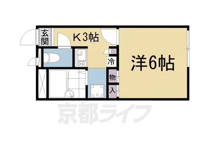 レオパレスパピルスHTY(1K/2階)の間取り写真