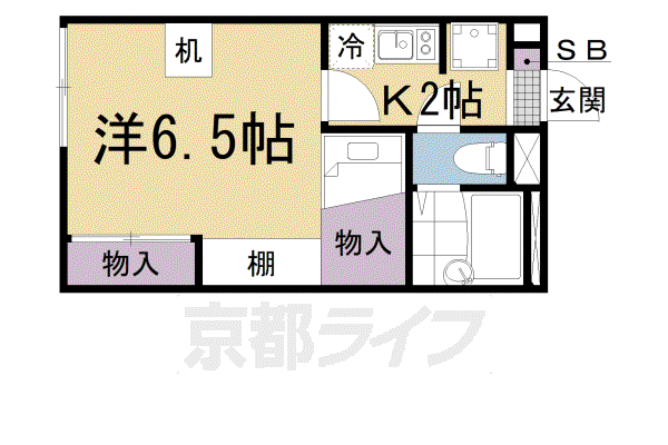 レオパレスISHIDUMI(1K/1階)の間取り写真
