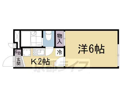 レオパレスYSKJ(1K/2階)の間取り写真