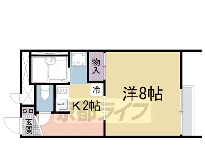 レオパレスTMS(1K/1階)の間取り写真