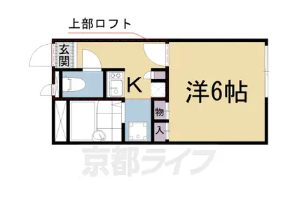 レオパレスブルーレイク唐崎(1K/2階)の間取り写真