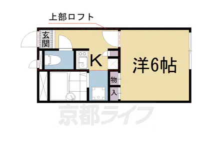 レオパレス愛(1K/1階)の間取り写真