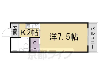 大光ビル(1K/5階)の間取り写真