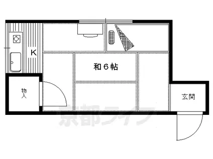 好川荘(1K/2階)の間取り写真
