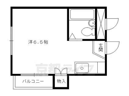 カサローゼ吉田(1K/3階)の間取り写真