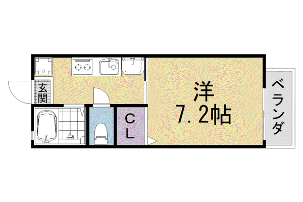叡山電鉄 茶山・京都芸術大学駅 徒歩7分 2階建 築30年