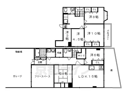 STUDIO今西(6LDK/1階)の間取り写真