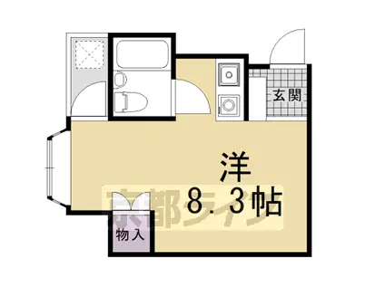 シェモア(ワンルーム/2階)の間取り写真