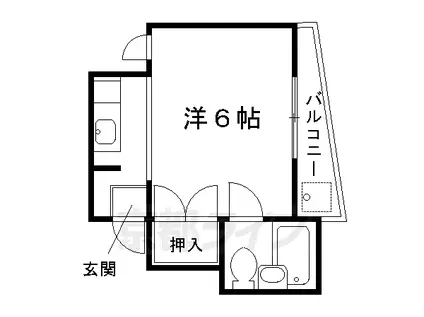 要ハイツ(1K/1階)の間取り写真