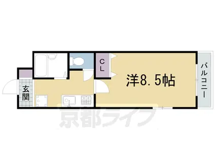 まちゃまちゃ(1K/3階)の間取り写真