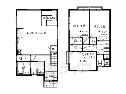 叡山電鉄 岩倉駅(京都) 徒歩15分 2階建 築18年(4LDK)の間取り写真