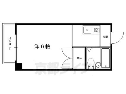 牛の宮マンション(1K/3階)の間取り写真