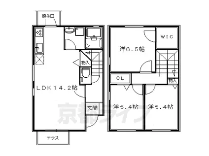 フォーシーズンズ宝ヶ池(3LDK/1階)の間取り写真