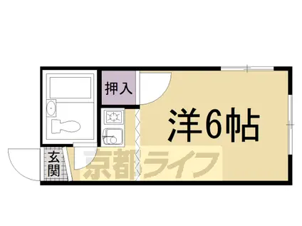 京阪電気鉄道鴨東線 出町柳駅 徒歩19分 2階建 築50年(1K/2階)の間取り写真
