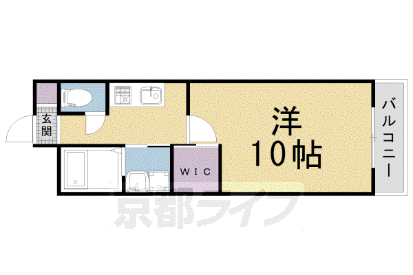 京阪電気鉄道鴨東線 神宮丸太町駅 徒歩28分 3階建 築43年(1K/2階)の間取り写真