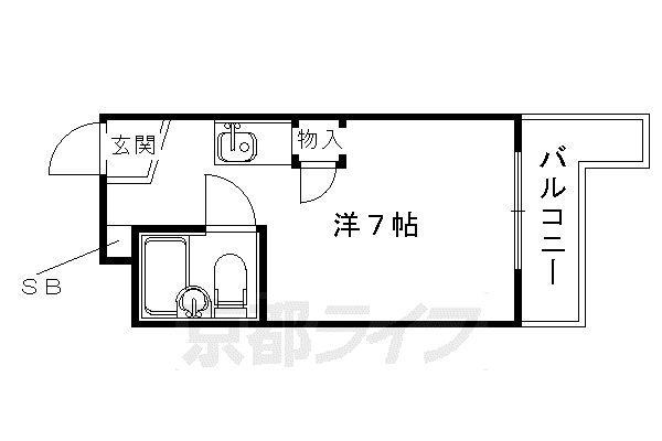 サンシャインビル晋州館(ワンルーム/5階)の間取り写真