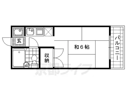 コンラッドハイツ(1K/3階)の間取り写真