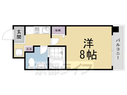 グランドパレス西院 西館(1K/6階)の間取り写真