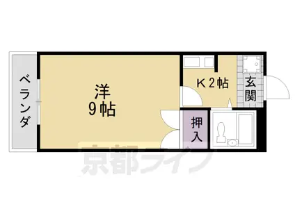 エスポワール20(1K/2階)の間取り写真