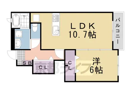 アルコバレーノ(1LDK/1階)の間取り写真