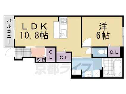 サンコート(1LDK/1階)の間取り写真