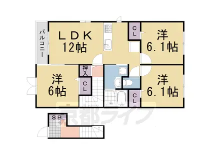 ソレアード 3(3LDK/2階)の間取り写真