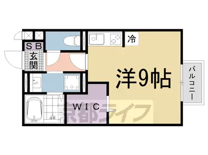 ボナール(ワンルーム/1階)の間取り写真