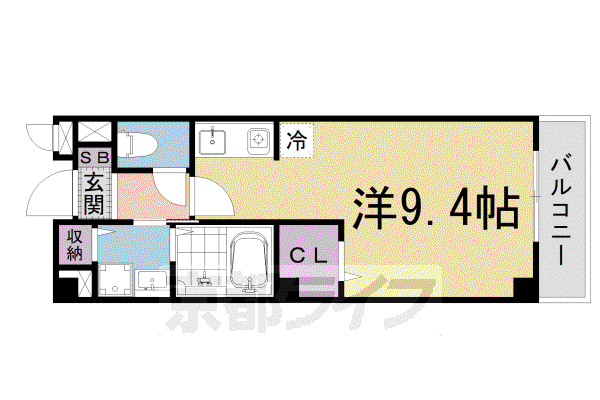ピースフルハウス K(ワンルーム/2階)の間取り写真