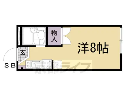 レオパレスダ・カーポ(ワンルーム/1階)の間取り写真